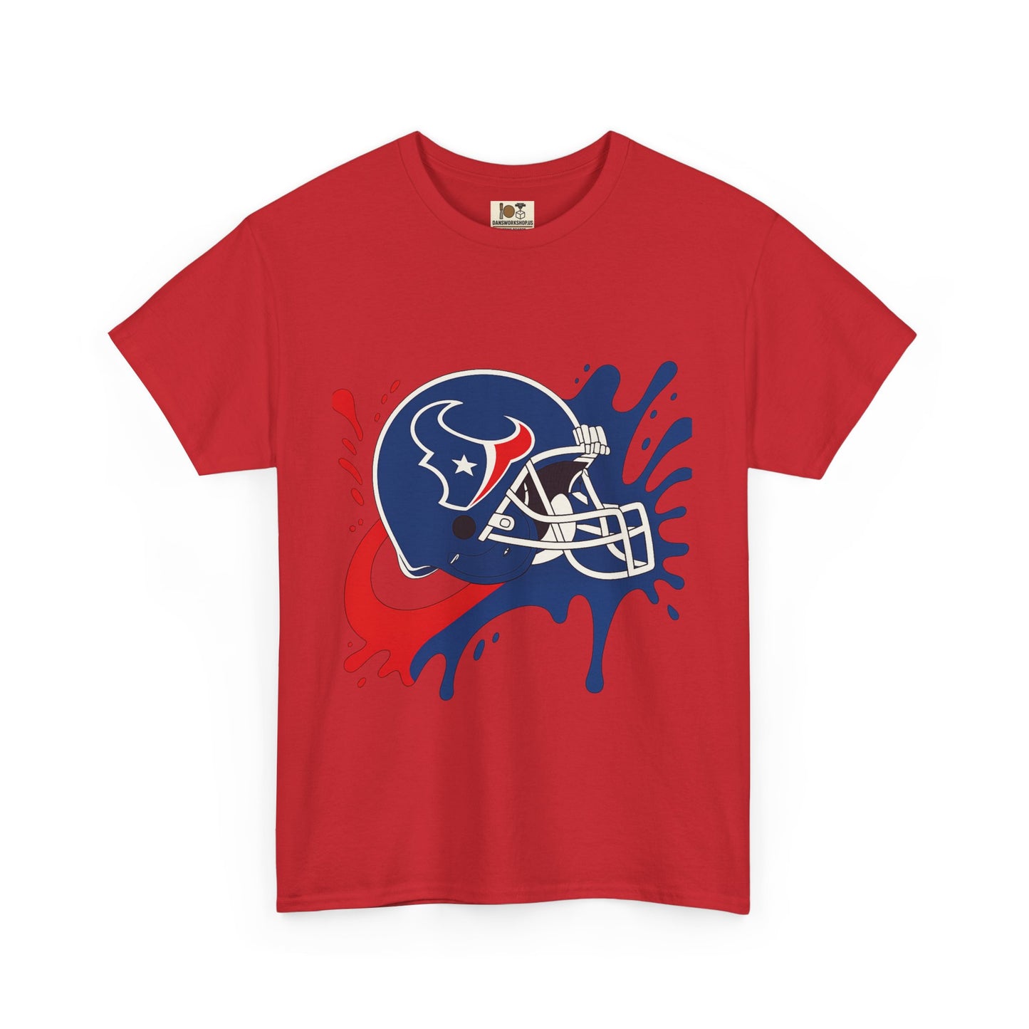Football Splash Art Tee, Unisex Sports Shirt, Game Day Casual Wear, Gift for Fans, Holidays, Team Spirit Apparel
