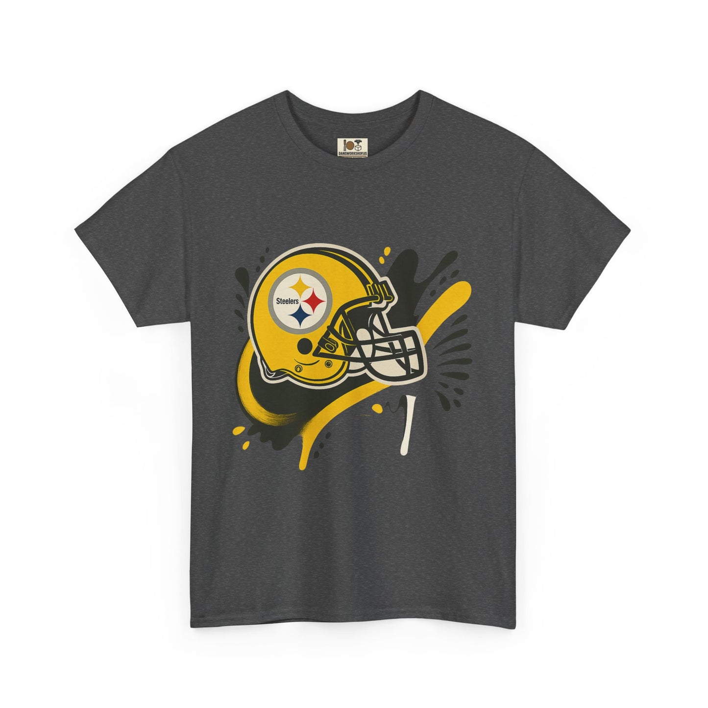 Pittsburgh Steelers Inspired Unisex Heavy Cotton Tee, Sports Fan T-Shirt, Game Day Apparel, Gift for Him/Her, Football Season Style