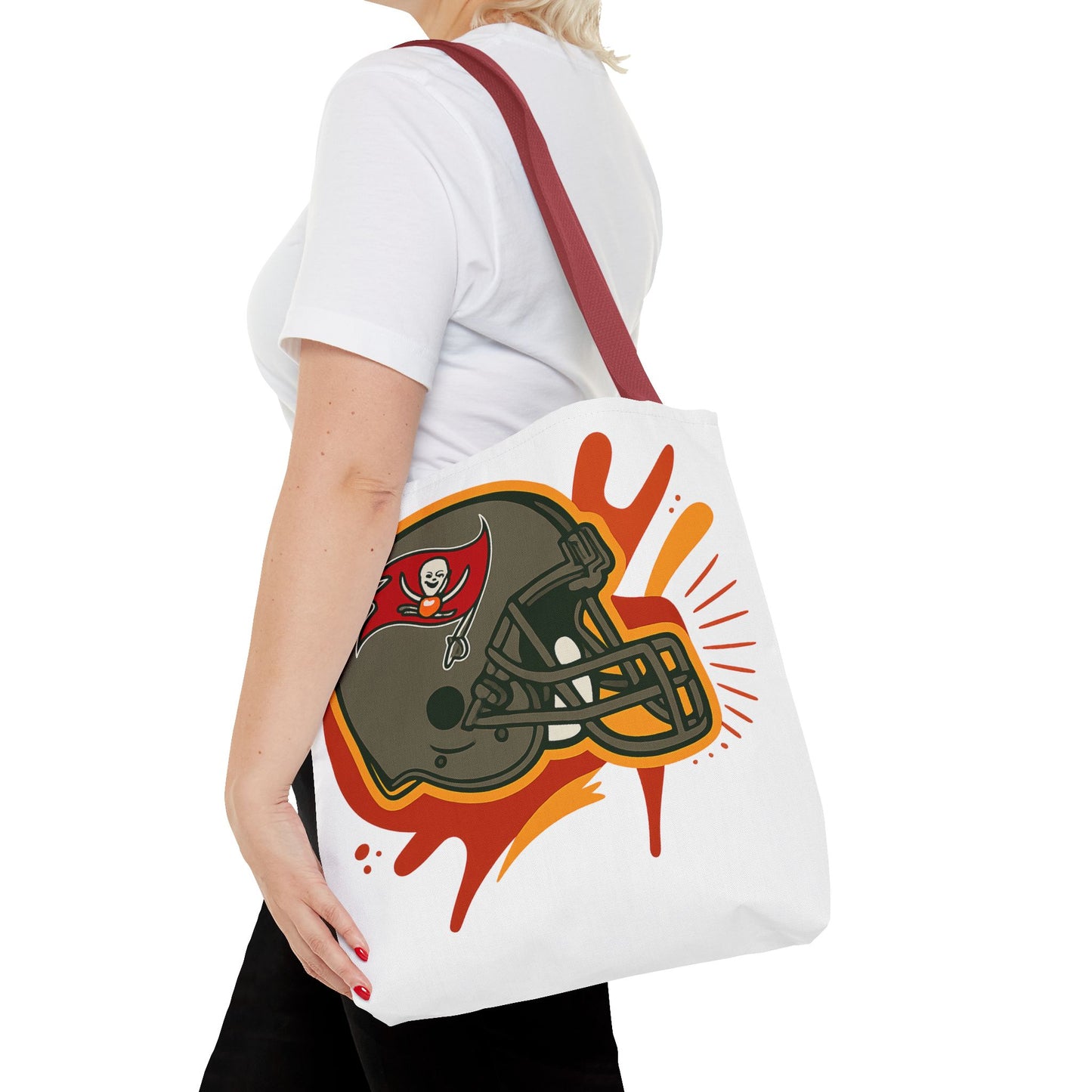 Tote Bag with Bold Football Design, Sports Tote, Game Day Bag, NFL Fan Gift, Personalized Beach Bag, Unique Shopping Tote