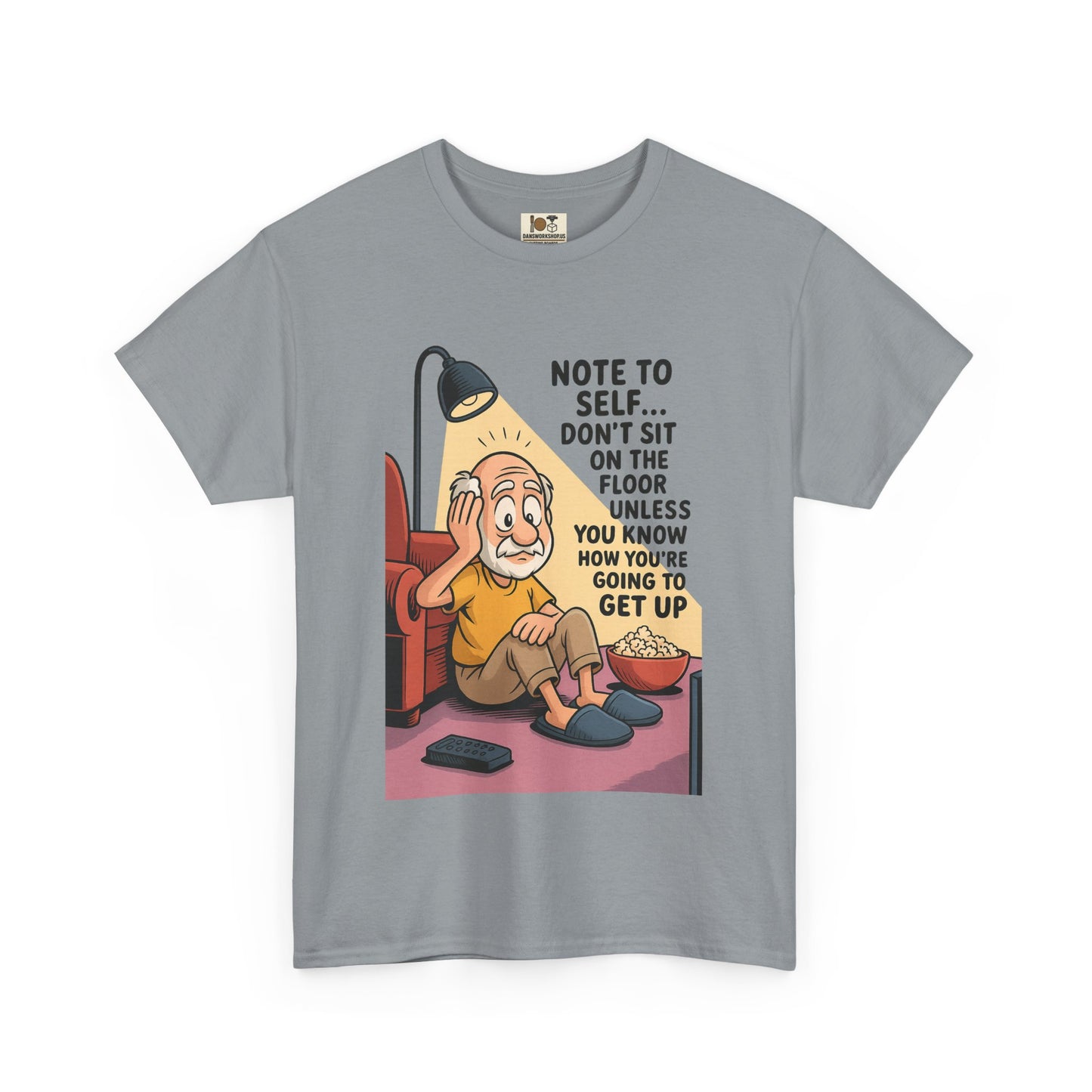 Funny Note to Self Tee for Laziness Lovers, Humor T-Shirt, Quirky Cotton Shirt, Gift for Friends, Relaxation Apparel