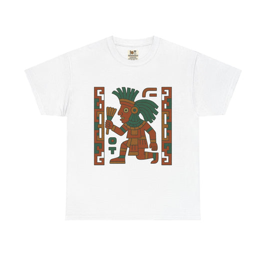 Aztec Warrior Graphic Tee, Retro T-Shirt, Unisex Casual Wear, Gift for History Lovers, Unique Vintage Style, Summer Fashion, aztec