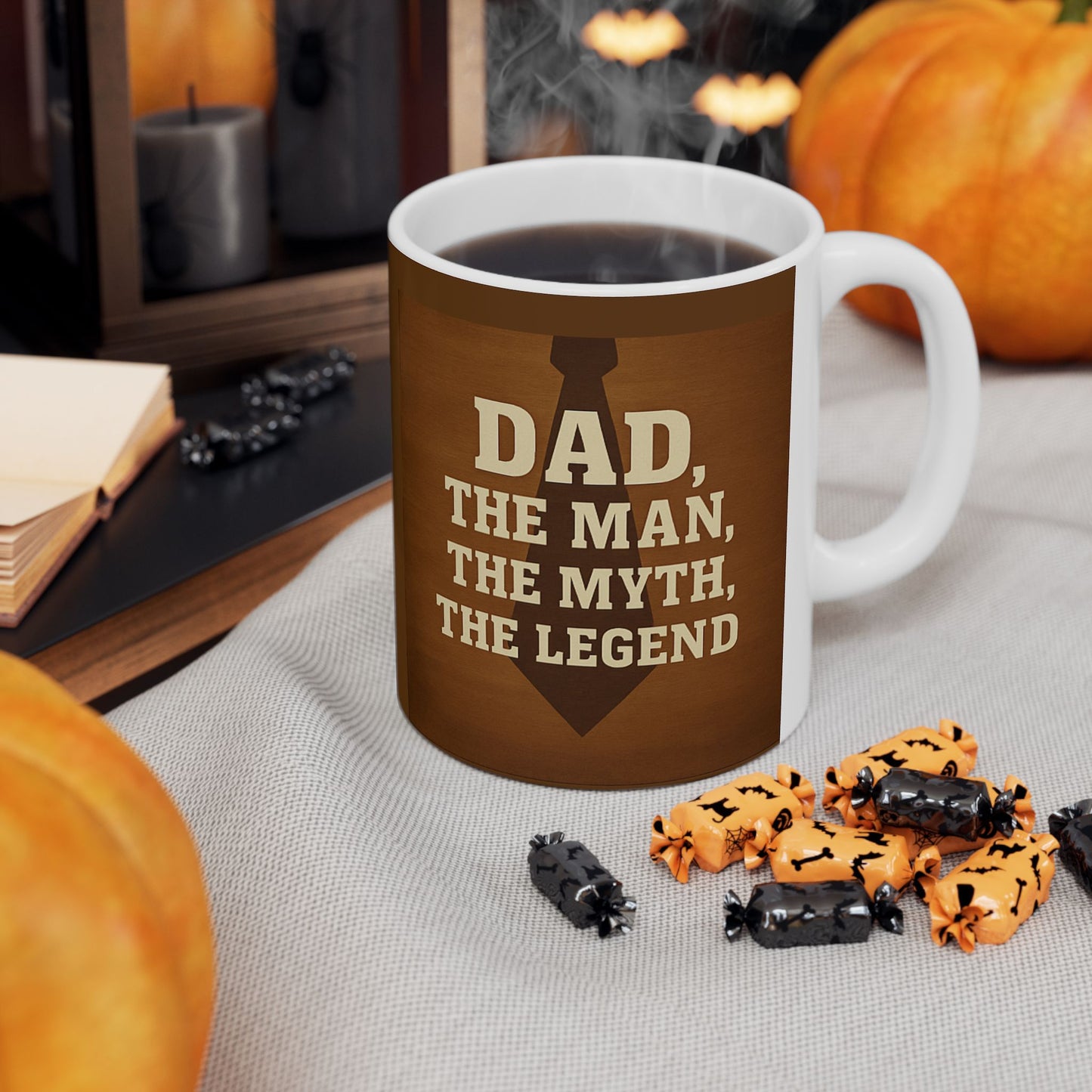 Father's Day Quote Ceramic Mug, Gift for Dad, All Occasion Coffee Mug, Inspirational Beverage Cup, Dad's Birthday Present
