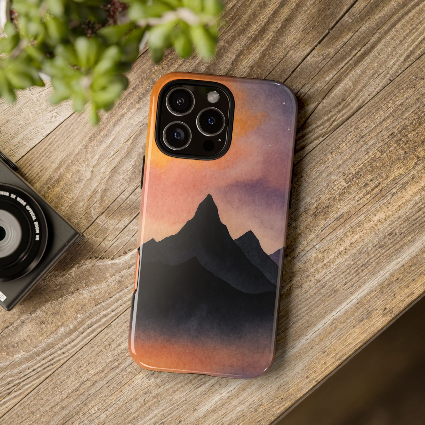 Mountain Sunset Phone Case, Nature Lover's Gift, Adventure Phone Cover, Unique Cellphone Accessories, Outdoor Enthusiast Decor