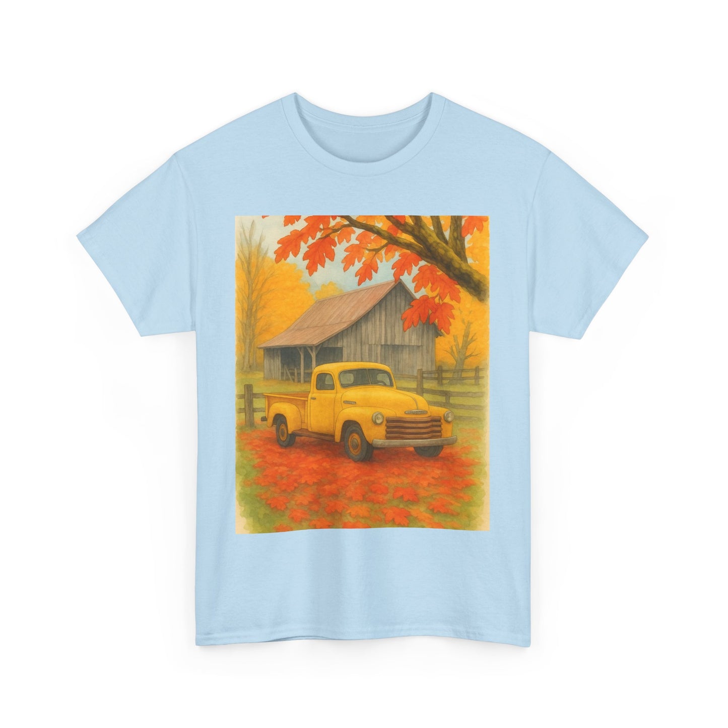 Autumn Vibes Unisex Heavy Cotton Tee, Fall Shirt, Vintage Truck Tee, Cozy [...]
