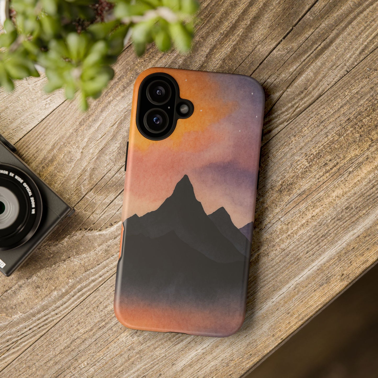 Mountain Sunset Phone Case, Nature Lover's Gift, Adventure Phone Cover, Unique Cellphone Accessories, Outdoor Enthusiast Decor