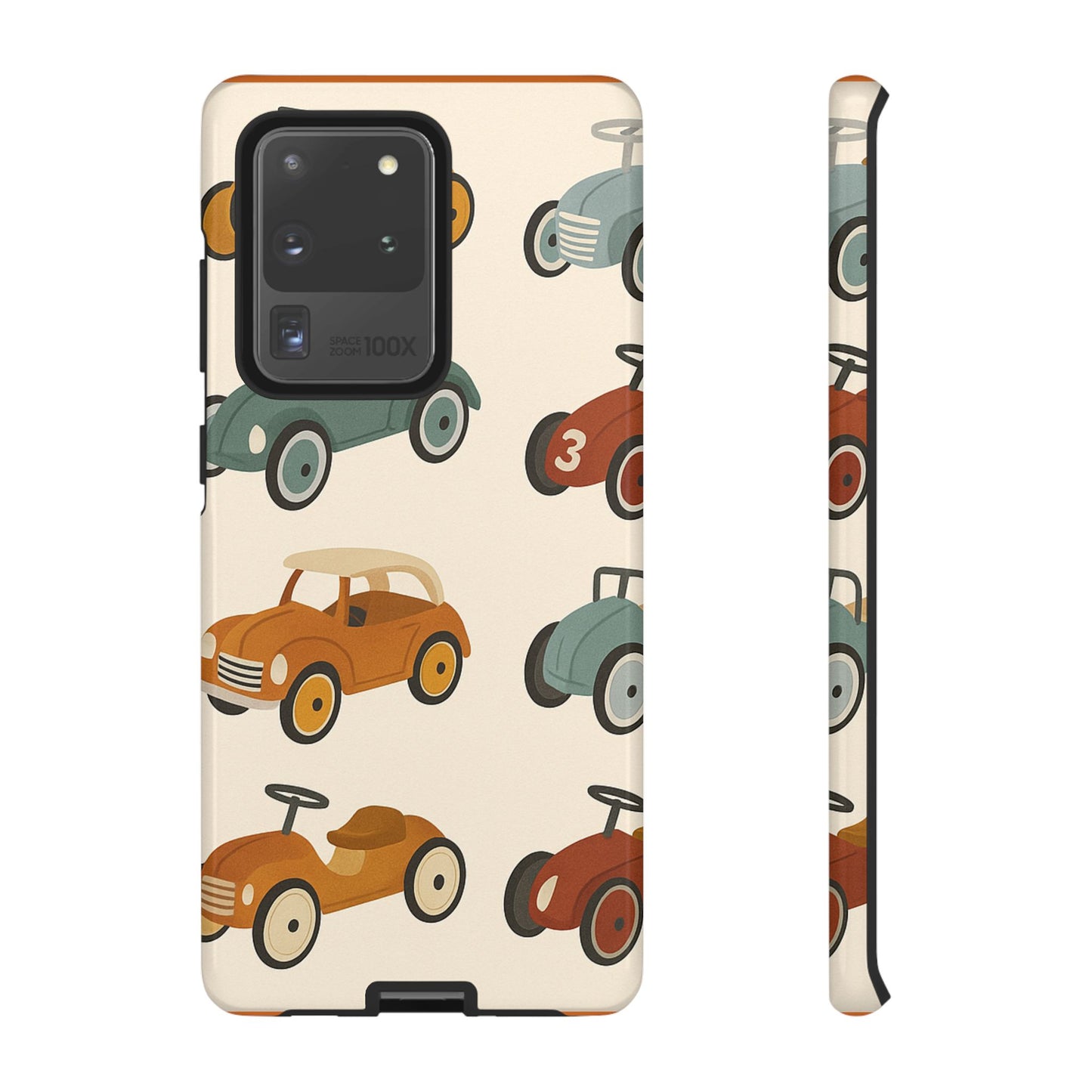 Vintage Car Phone Case, Tough Cases, Kids Gift, Car Lover Accessory, Retro Style, Phone Protection, Unique Design, pedal cars
