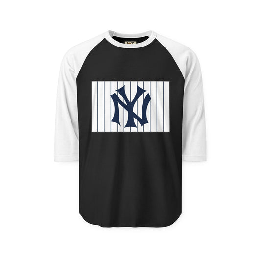 Unisex Baseball Raglan Shirt with NY Design, Perfect for Game Days, Sports Events, Casual Outings, Gift for Fans, Vintage Aesthetic