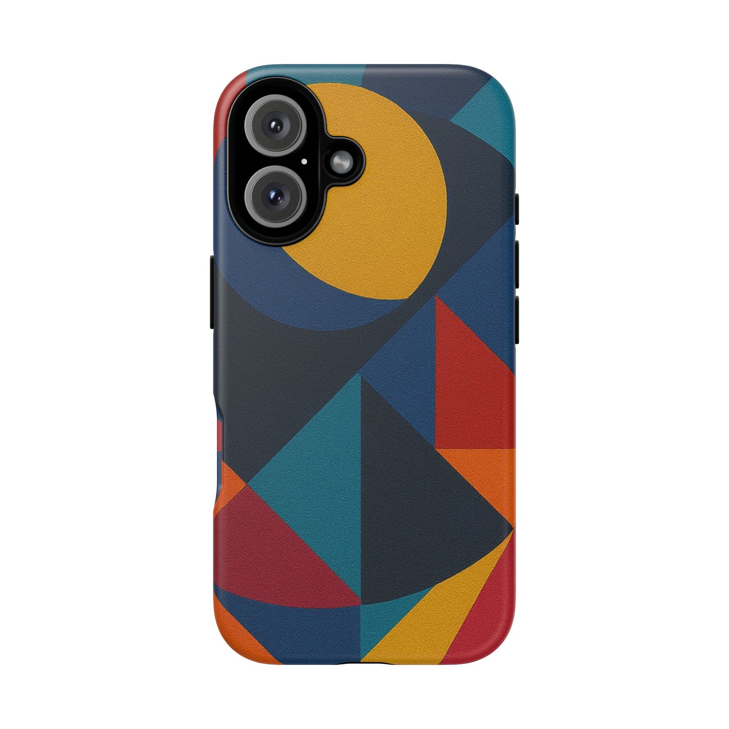Vibrant Phone Case, Colorful Phone Cover, Geometric Design, Artistic Gift, Trendy Accessory, Vibrant Colors, Unique Design