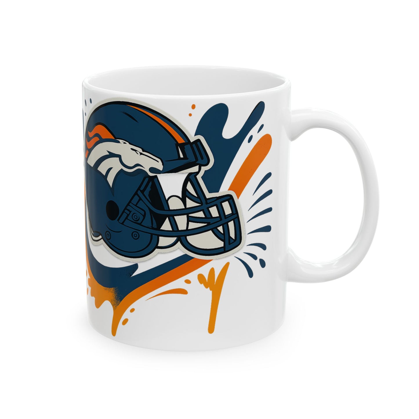 Denver Broncos Sports Ceramic Mug - Perfect for Game Day, NFL Fans, Gift for Him/Her, Team Spirit