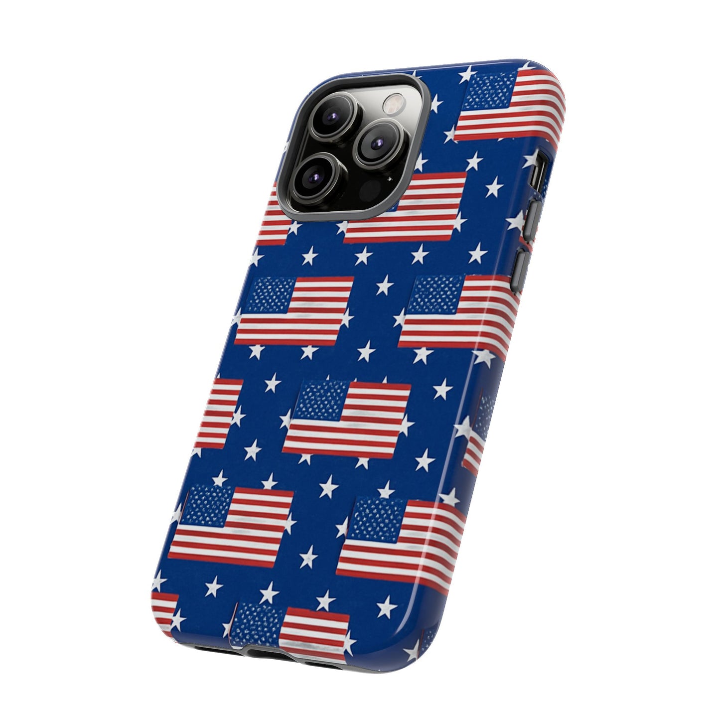 Patriotic Phone Case, Independence Day Accessories, American Flag Design, Star-Spangled Cover, Summer BBQ Gift