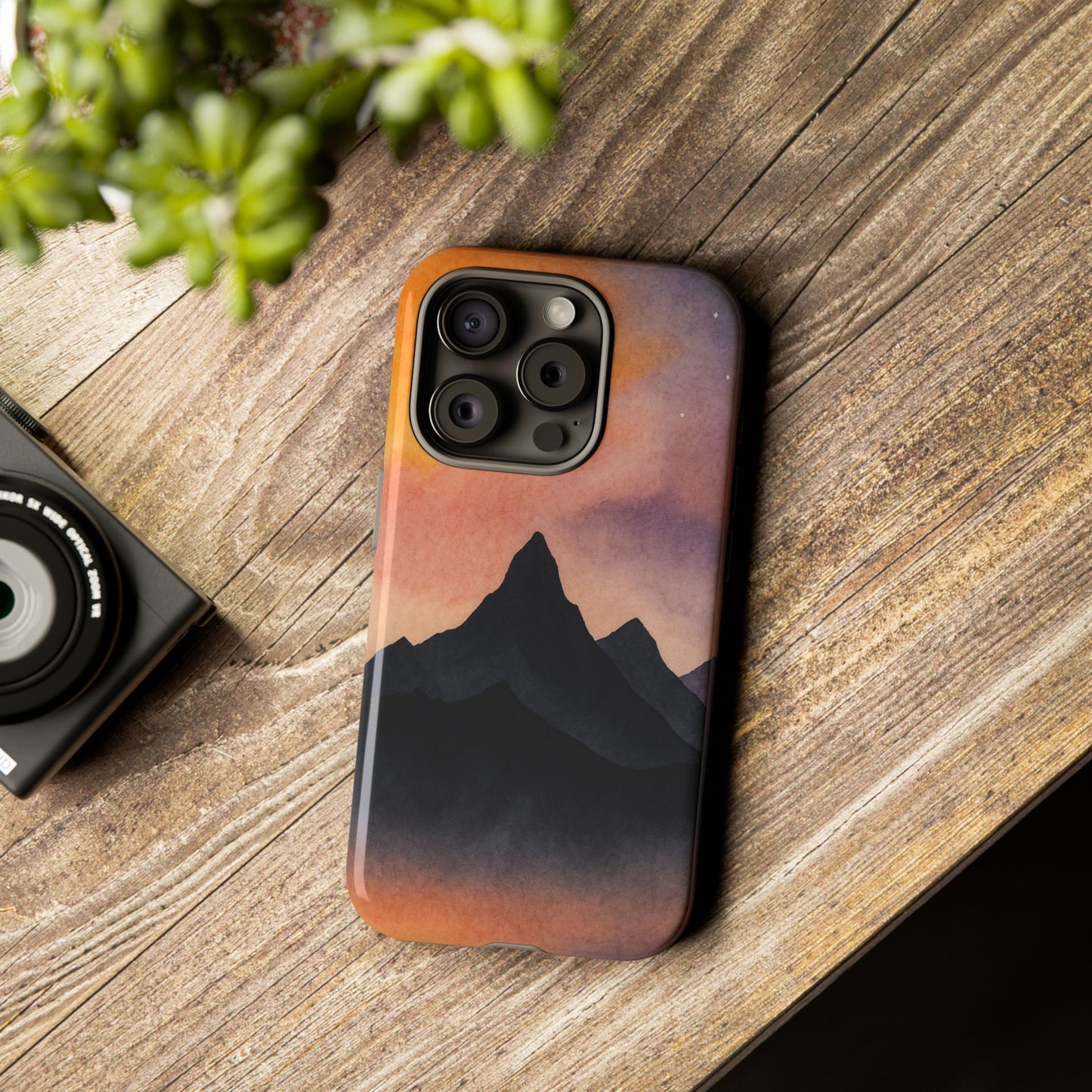 Mountain Sunset Phone Case, Nature Lover's Gift, Adventure Phone Cover, Unique Cellphone Accessories, Outdoor Enthusiast Decor