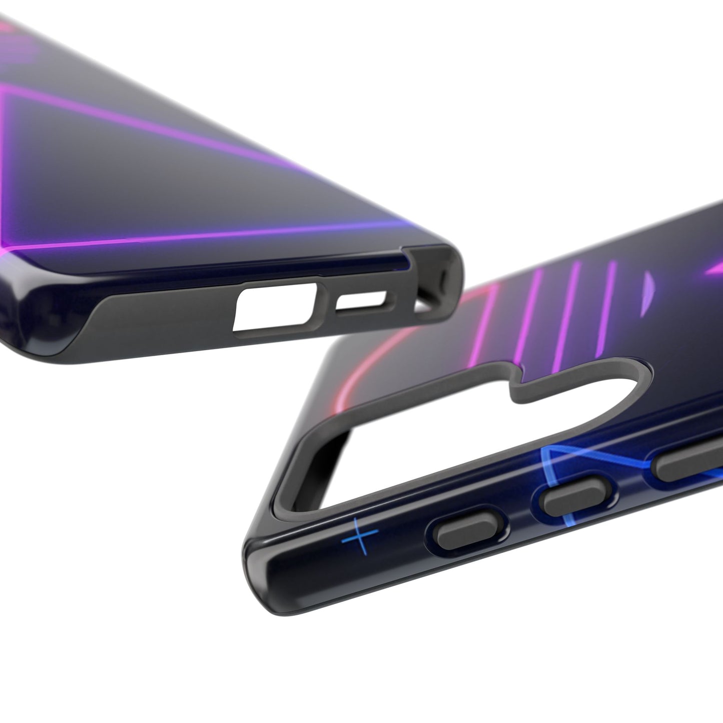 Retro Neon Phone Case, Tough Cases for iPhone, 80s Aesthetic Phone Cover, Abstract Neon Design, Gift for Tech Lovers