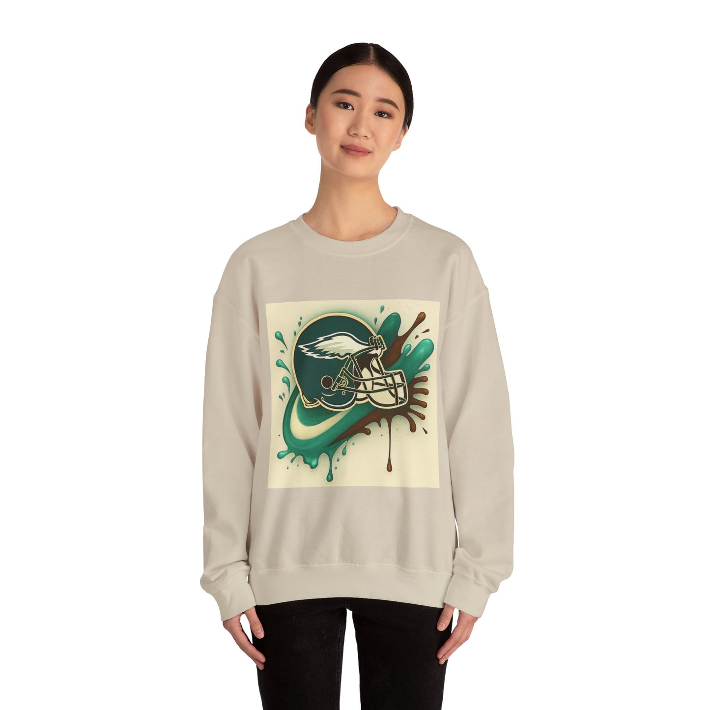 Eagles Inspired Sweatshirt, Unisex Crewneck, Cozy Sports Apparel, Game Day Outfit, Gift for Football Fans