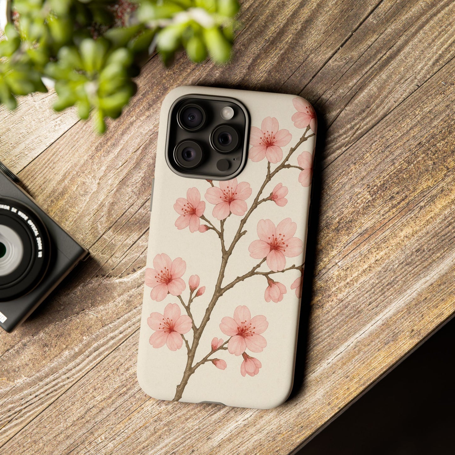Cherry Blossom Phone Case, Floral Phone Cover, Tough Case for Gifts, Spring Decor, Cute Tech Accessories, Nature Lover's Gift