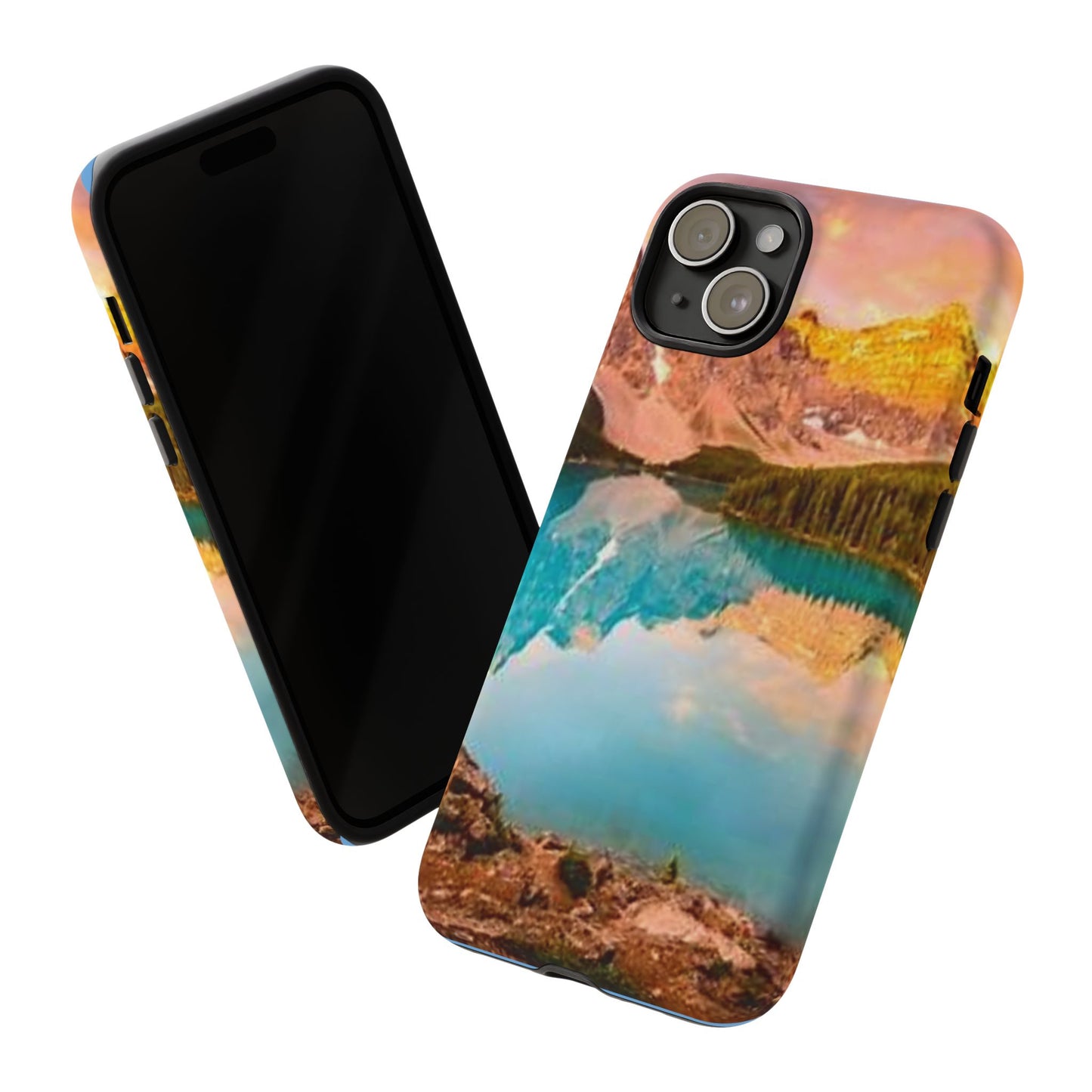 Nature-Inspired Phone Case with Mountain and Lake Design, Aesthetic Tough Cases for Outdoor Lovers, Phone Protection, Gift for Nature [...]