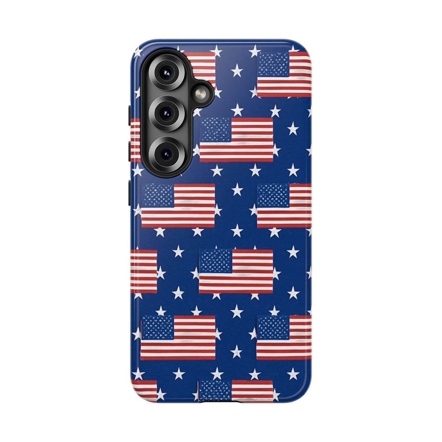 Patriotic Phone Case, Independence Day Accessories, American Flag Design, Star-Spangled Cover, Summer BBQ Gift