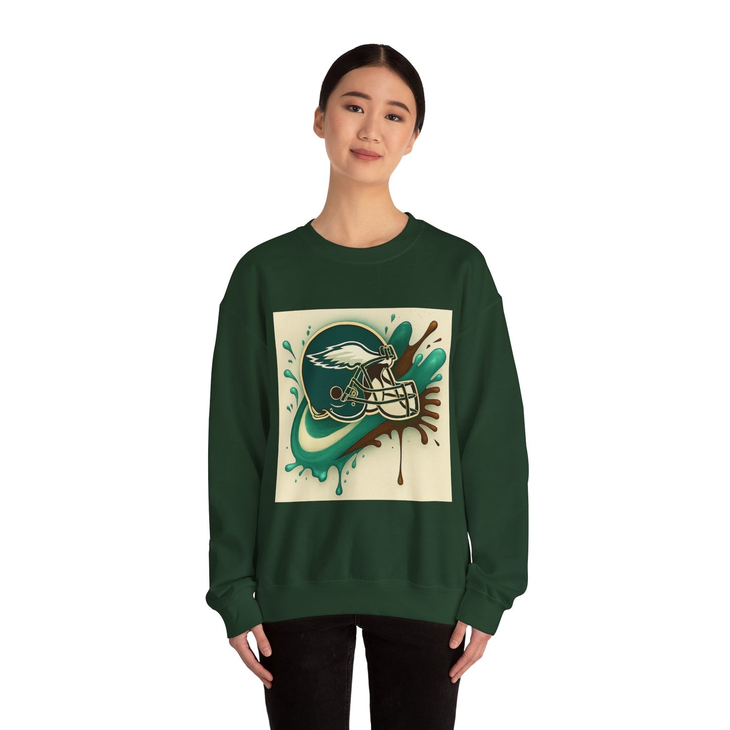 Eagles Inspired Sweatshirt, Unisex Crewneck, Cozy Sports Apparel, Game Day Outfit, Gift for Football Fans
