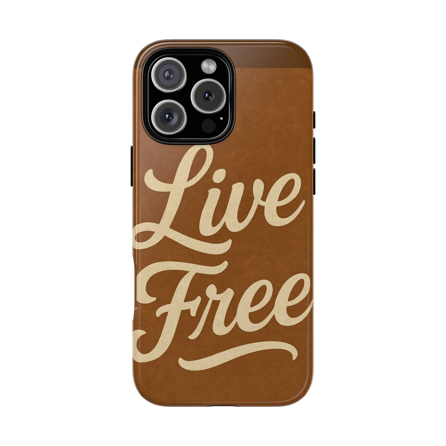 Live Free Phone Case, Tough Cases, Inspirational Phone Accessories, Gift for Adventurers, Customizable Design, Unique Tech Gifts