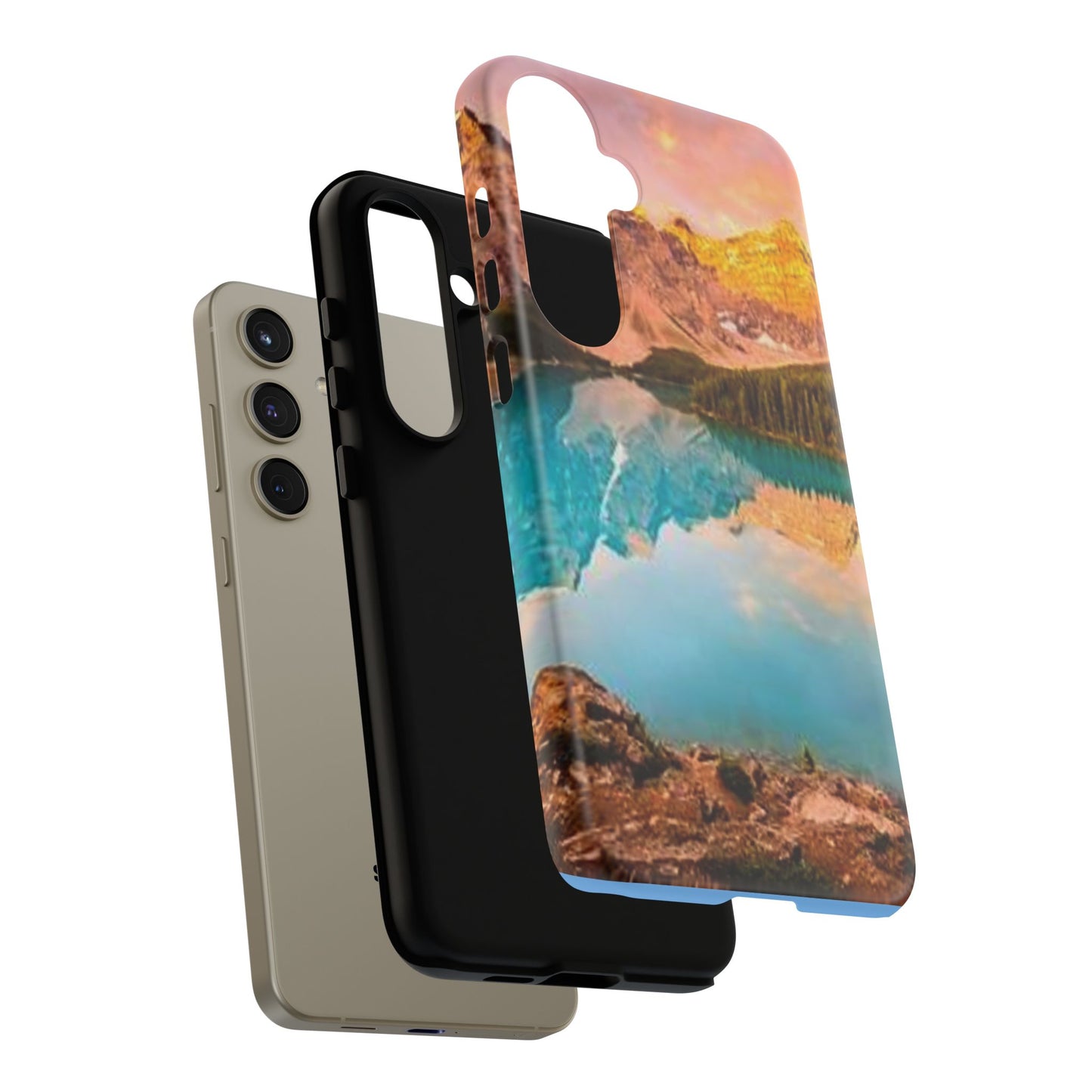 Nature-Inspired Phone Case with Mountain and Lake Design, Aesthetic Tough Cases for Outdoor Lovers, Phone Protection, Gift for Nature [...]