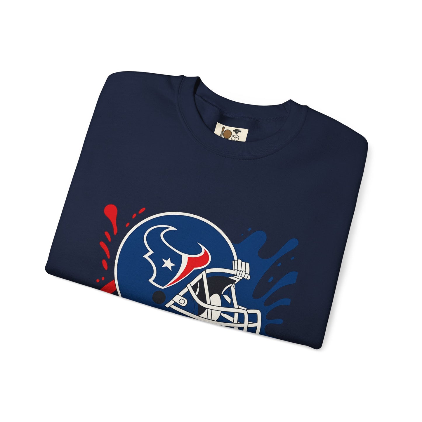Sporty Splash Crewneck Sweatshirt - Perfect for Game Day, Football Fan Gear, Casual Style, Unisex Apparel, Gift for Sports Lovers