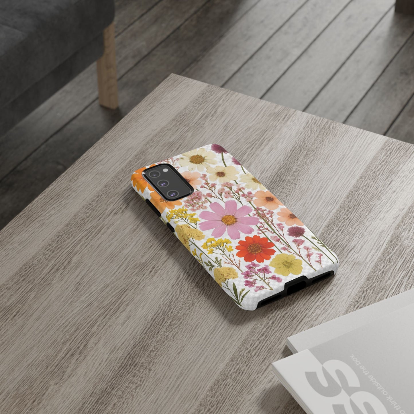 Floral Phone Case - Tough Cases, Stylish Protective Cover, Flower Design, Trendy Gift, Nature Lover Accessory, DRIED FLOWERS