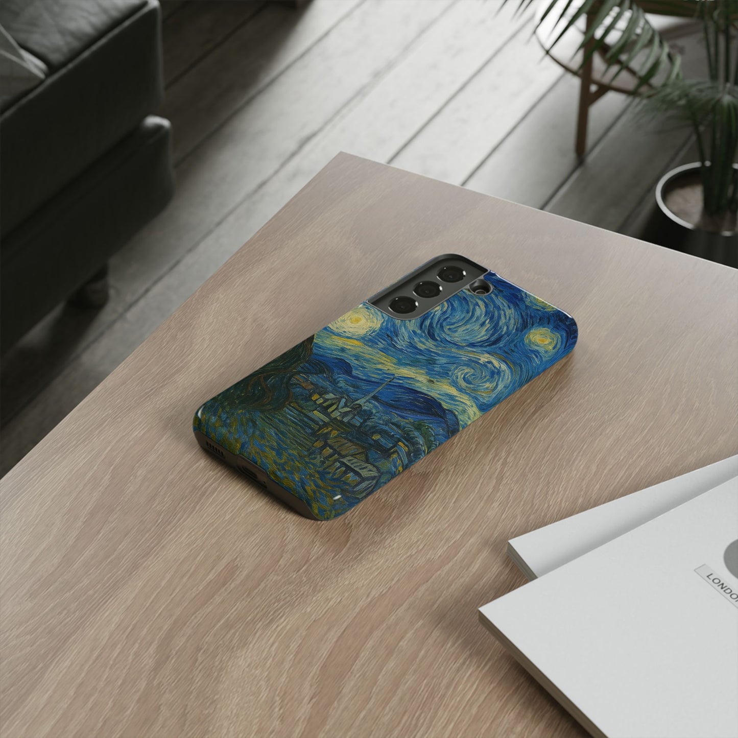 Starry Night Phone Case, Artistic Cell Phone Cover, Gift for Art Lovers, Unique Phone Accessory, Birthday Gift for Him/Her, Tough Cases