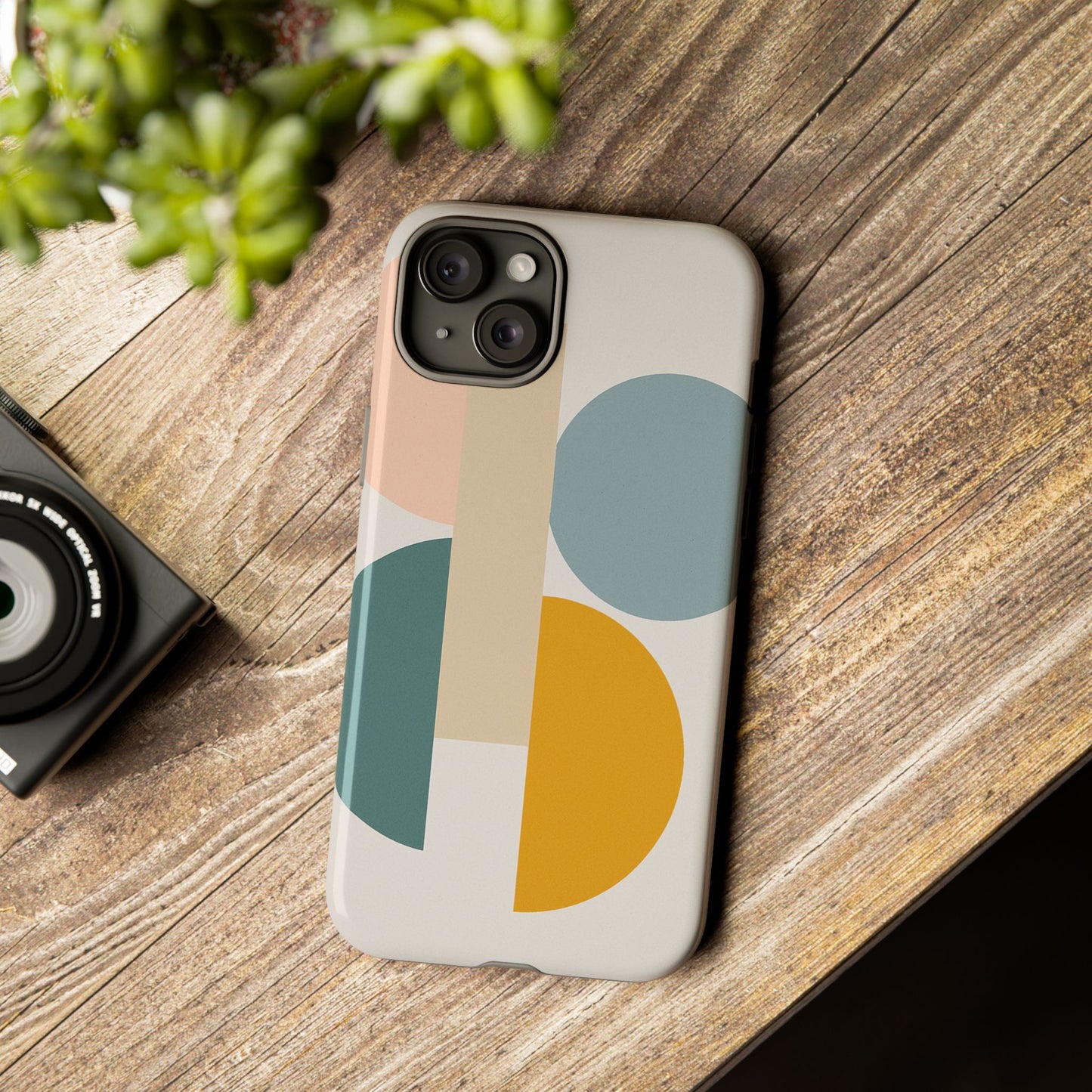 Minimalist Geometric Phone Case, Stylish Protective Cover for Phones, Modern Design, Gift for Him/Her, Trendy Tech Accessory