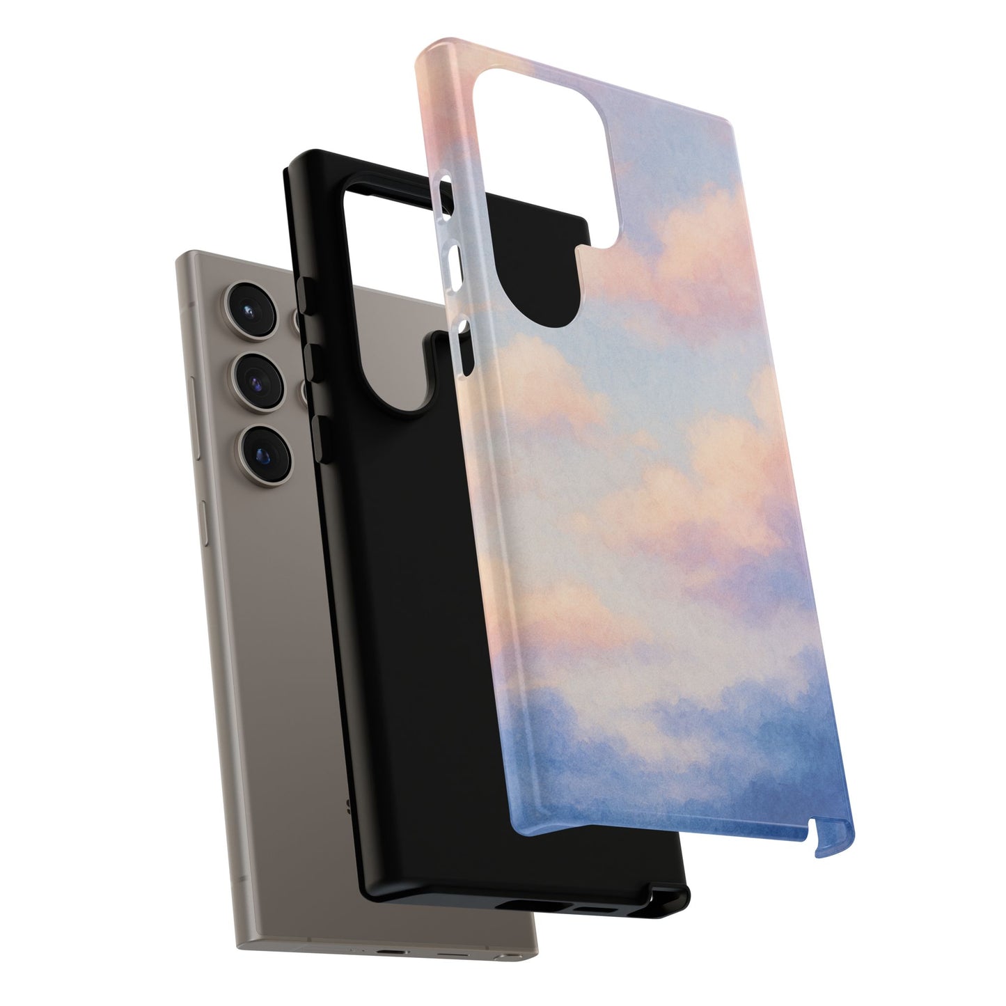 Sky Blue Cloud Phone Case, Tough Phone Cover, Aesthetic Cell Phone Accessory, Gift for Teen, Trendy Tech Protection