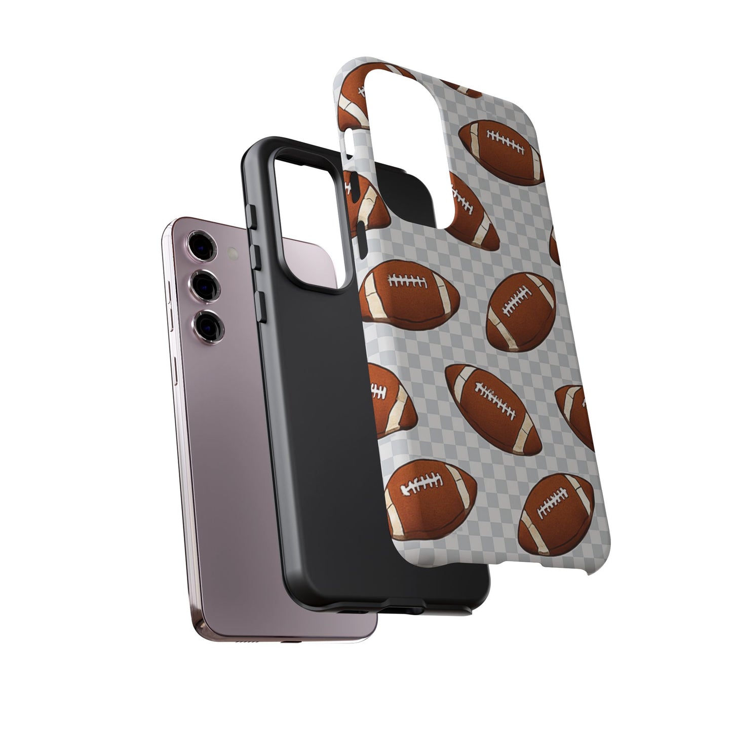 Football Phone Case, Tough Cases for Sports Fans, Unique Gift for Football Lovers, Protective Decor, Athletic Accessories