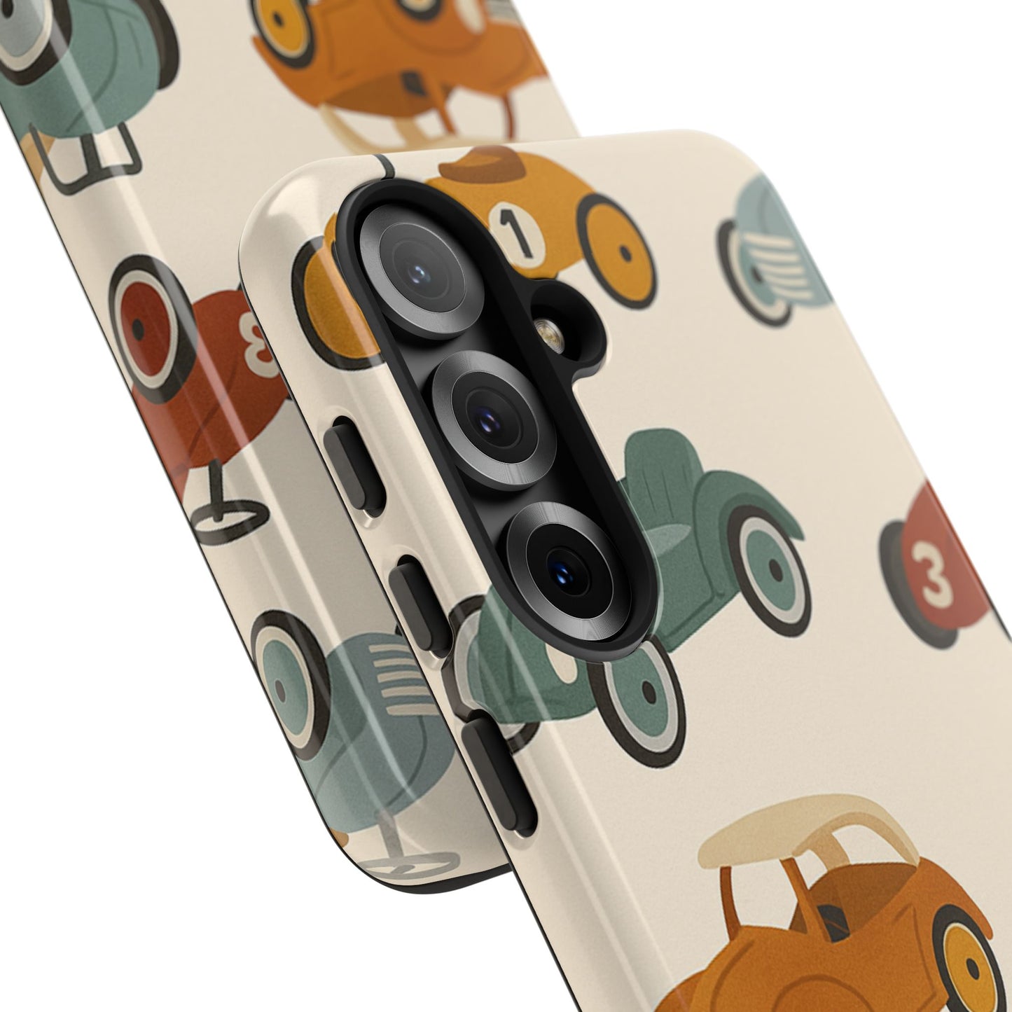 Vintage Car Phone Case, Tough Cases, Kids Gift, Car Lover Accessory, Retro Style, Phone Protection, Unique Design, pedal cars