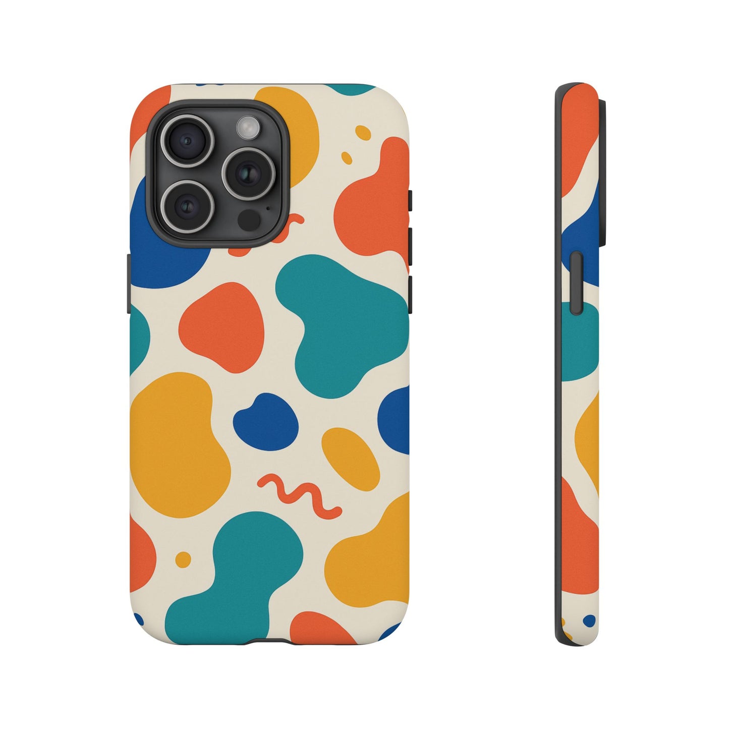 Colorful Phone Case with Abstract Design, Stylish Phone Cover, Trendy Tech Accessory for Her, Unique Gift Idea, Fun Patterned Case