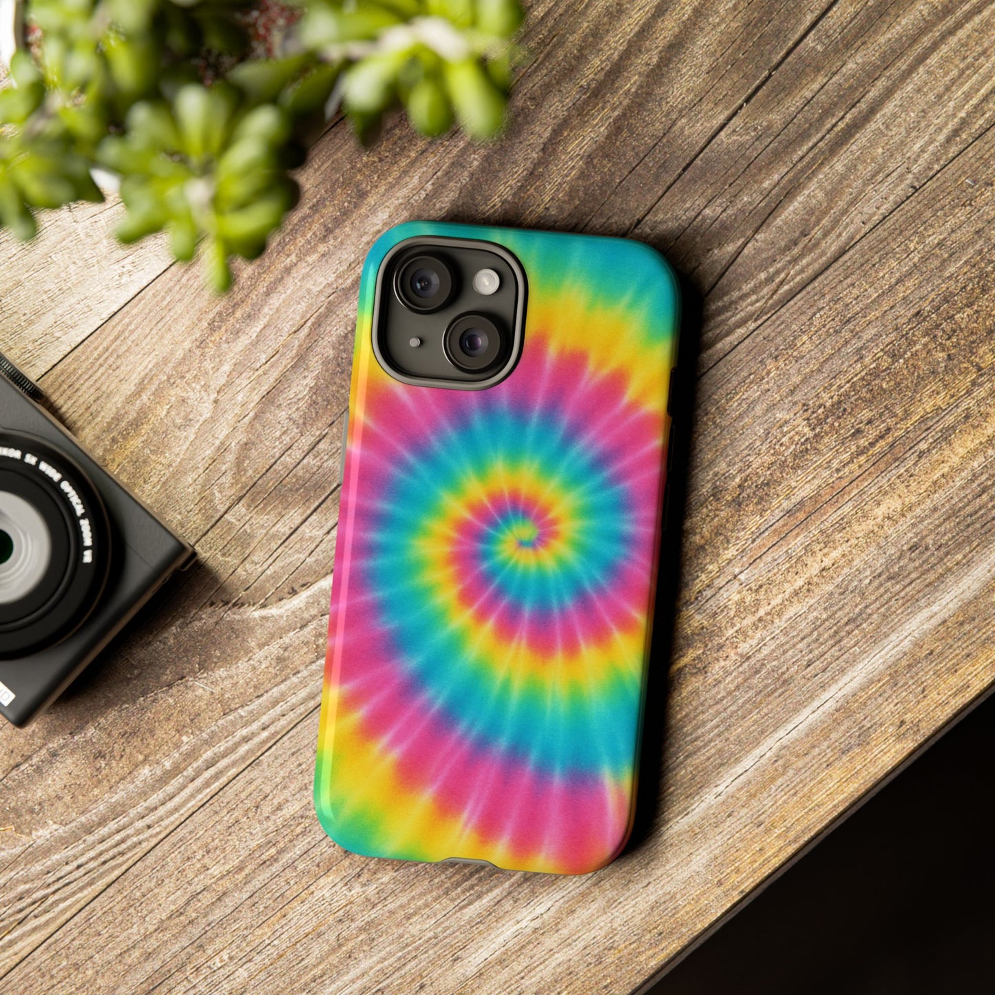 Colorful Tie-Dye Phone Case, Vibrant Phone Cover, Boho Style Accessory, Gift for Teens, Trendy Phone Accessories
