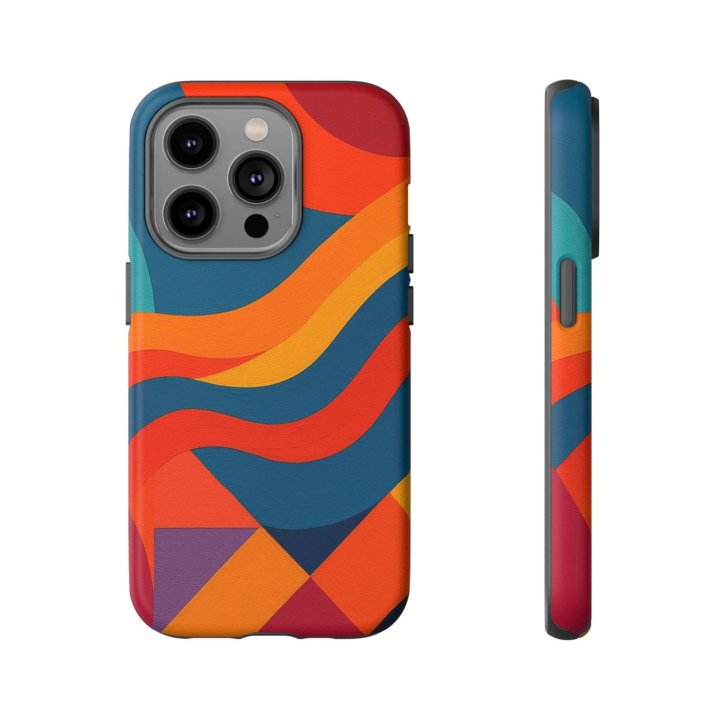 Vibrant Phone Case, Abstract Design Cover, Tough Cases for All Occasions, Stylish Gift for Tech Lovers, Modern Phone Accessories