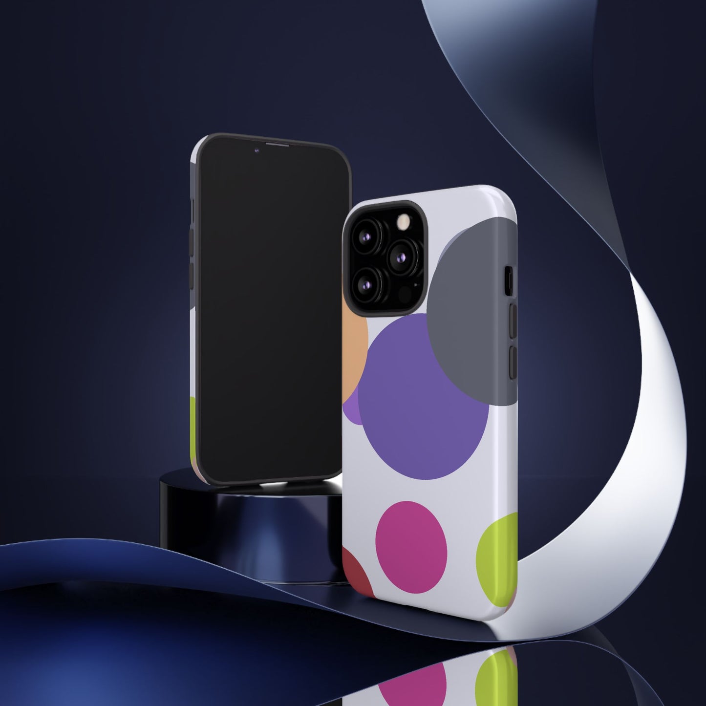 Colorful Geometric Phone Case, Bold Protective Cover for iPhone, Unique Gift for Trendy Teens, Fun Customizable Cases, Modern Design