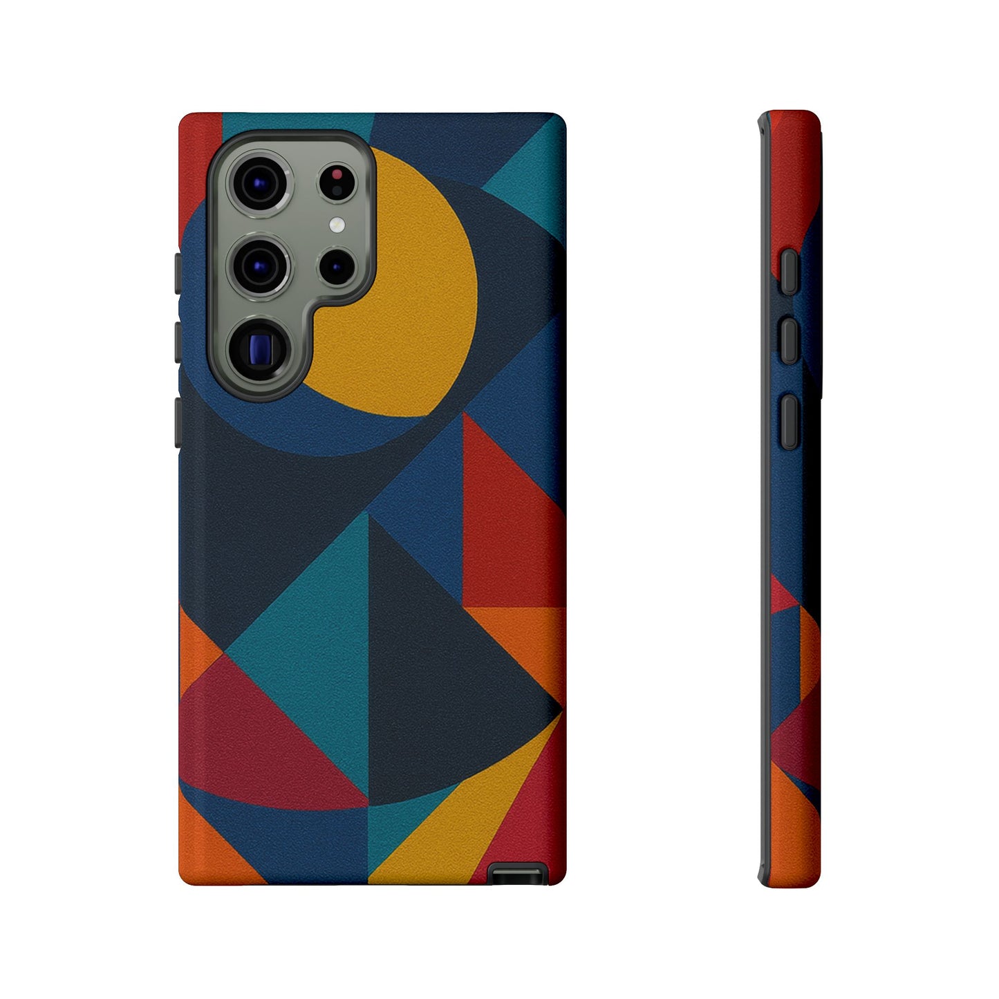 Vibrant Phone Case, Colorful Phone Cover, Geometric Design, Artistic Gift, Trendy Accessory, Vibrant Colors, Unique Design
