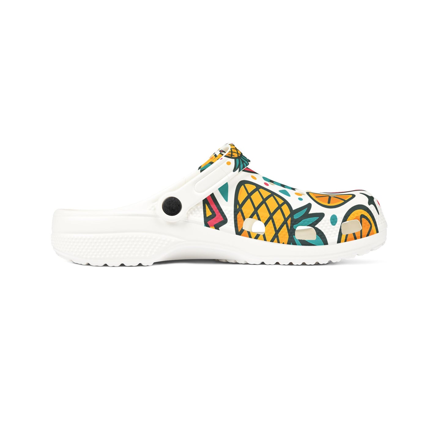 Tropical Pattern EVA Foam Shoes, Fun Water Shoes, Summer Footwear, Beach Ready Clogs, Colorful Slip-ons, Vibrant Casual Shoes