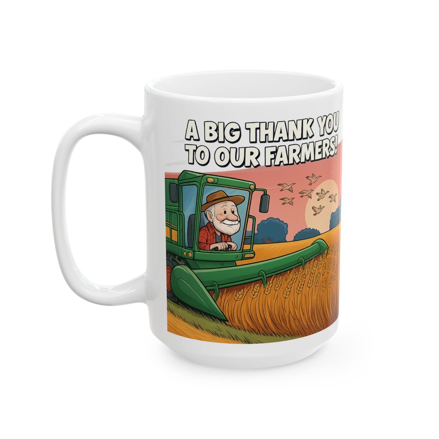 Farmers' Appreciation Ceramic Mug - Thank You Farmers Gift, Gardening Mug, Agri-themed Coffee Cup, Rustic Home Decor, Country Style [...]