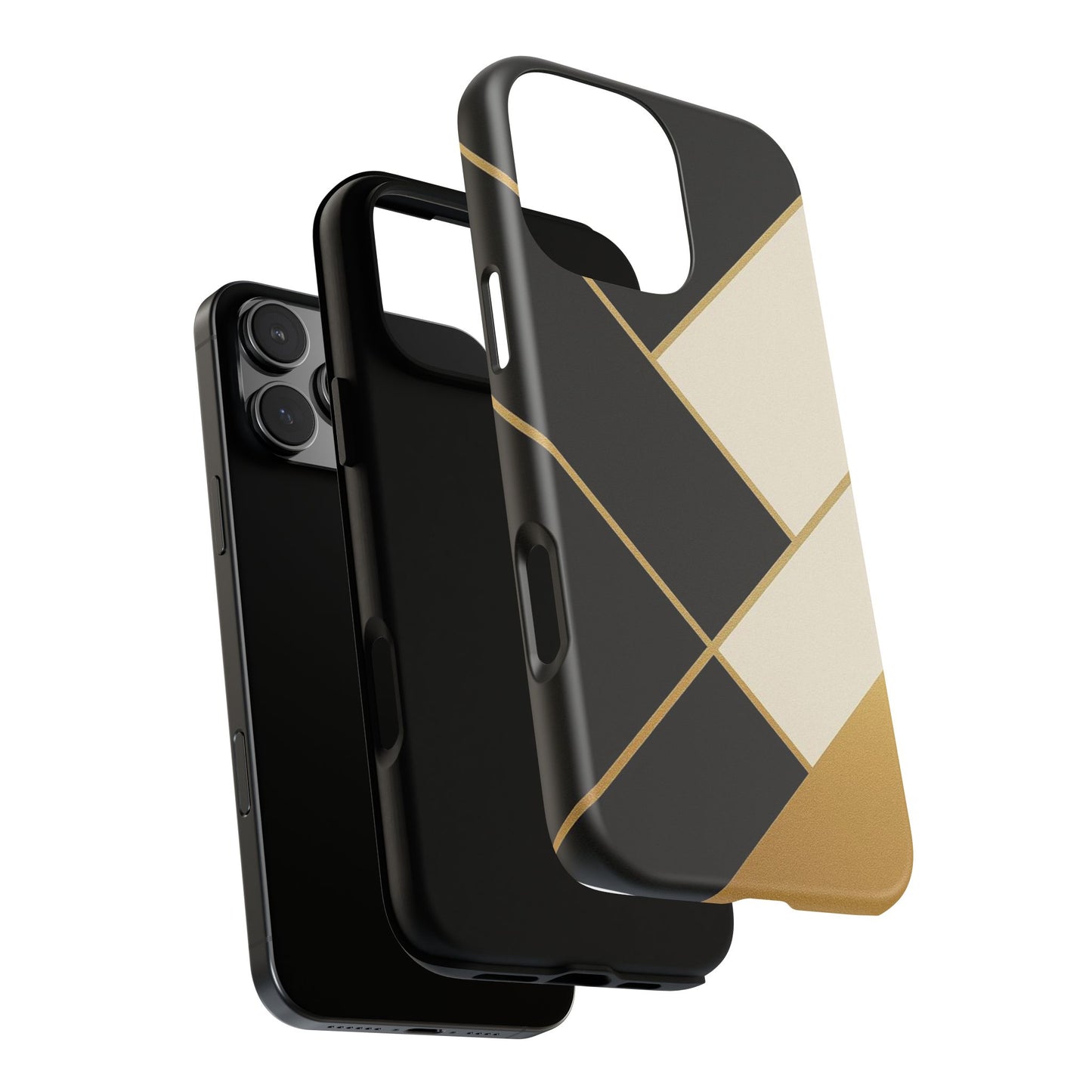 Chic Phone Case, Stylish Phone Cover, Geometric Design Case, Protective Mobile Case, Modern Phone Protector
