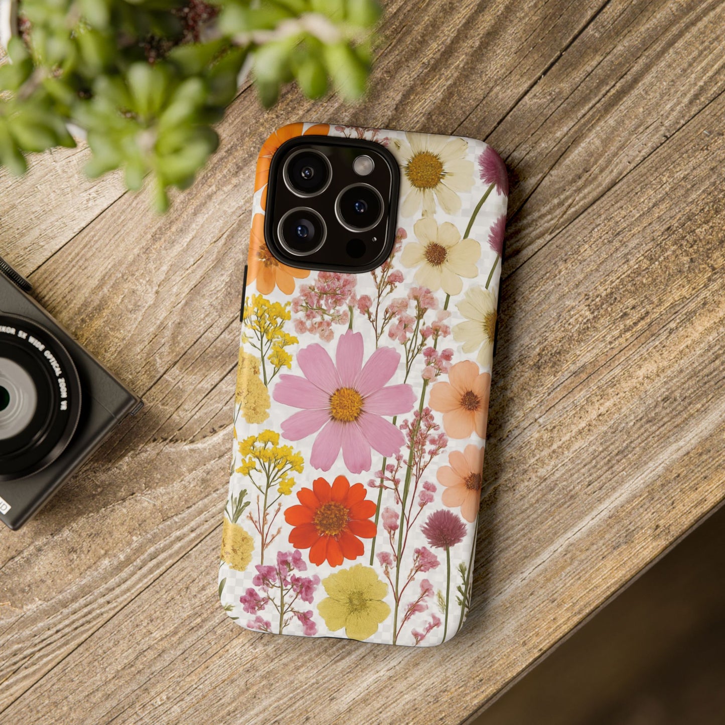 Floral Phone Case - Tough Cases, Stylish Protective Cover, Flower Design, Trendy Gift, Nature Lover Accessory, DRIED FLOWERS