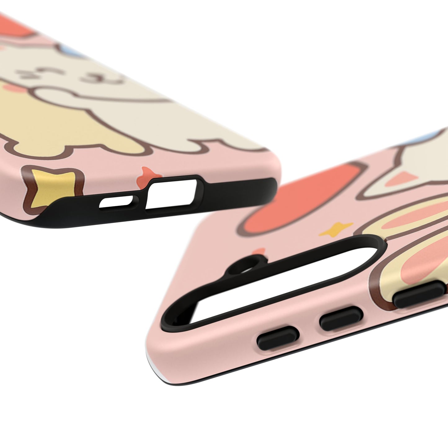 Cute Animal Phone Case -Tough Cases with Bunny and Cat Design, Kawaii Gift for Kids, Birthday, Everyday Use, Phone Accessories, teenage girl