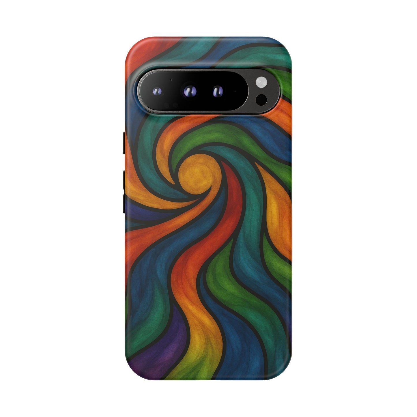 Colorful Swirl Phone Case | Tough Cases, Vibrant Design, Gift for Art Lovers, Funky Case, Unique Phone Accessories