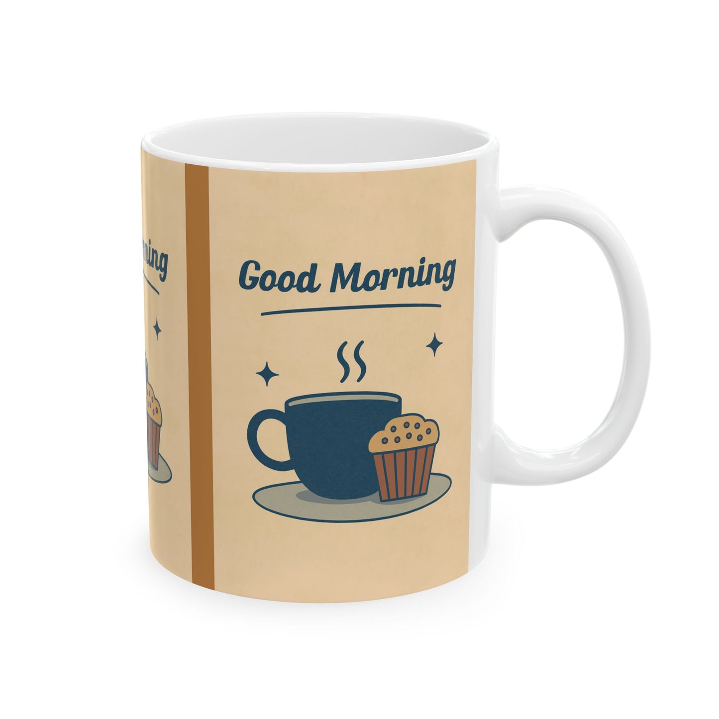 Good Morning Ceramic Mug, Coffee Lover Gift, Tea Mug, Breakfast Reminder, Cozy Kitchen Decor, Perfect for Birthdays, Anniversaries