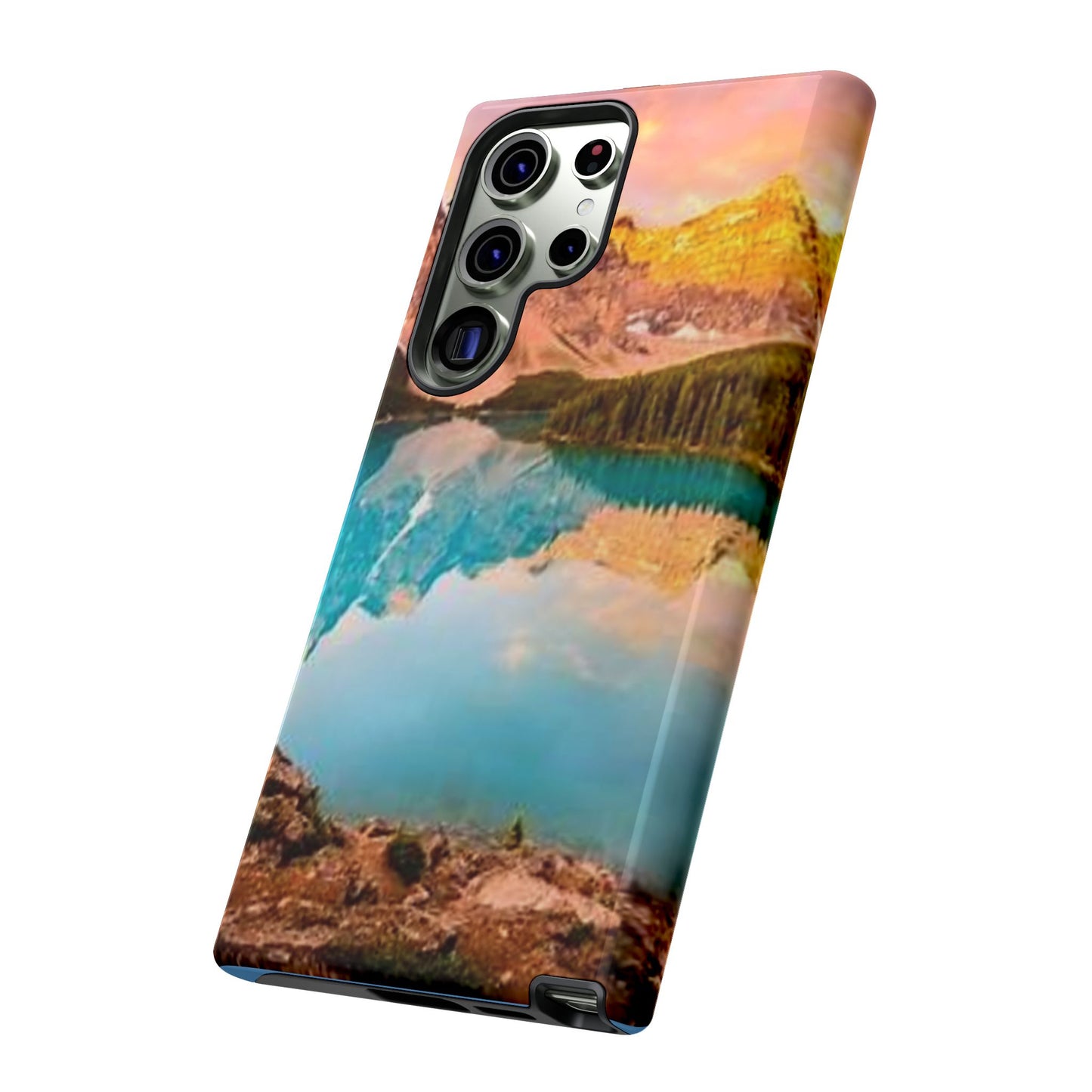 Nature-Inspired Phone Case with Mountain and Lake Design, Aesthetic Tough Cases for Outdoor Lovers, Phone Protection, Gift for Nature [...]