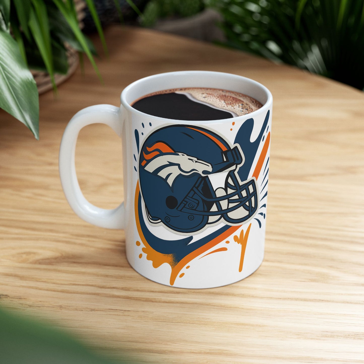Denver Broncos Sports Ceramic Mug - Perfect for Game Day, NFL Fans, Gift for Him/Her, Team Spirit