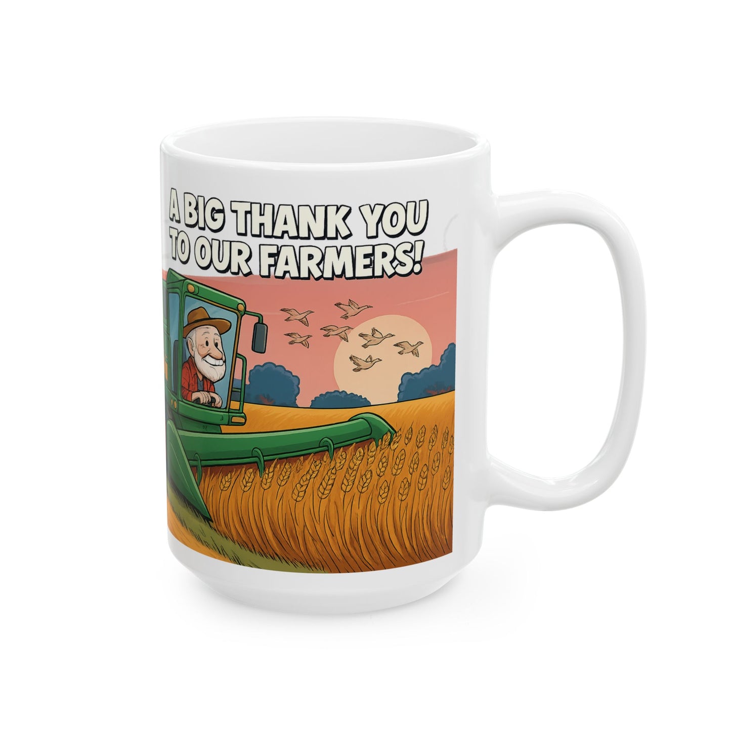 Farmers' Appreciation Ceramic Mug - Thank You Farmers Gift, Gardening Mug, Agri-themed Coffee Cup, Rustic Home Decor, Country Style [...]