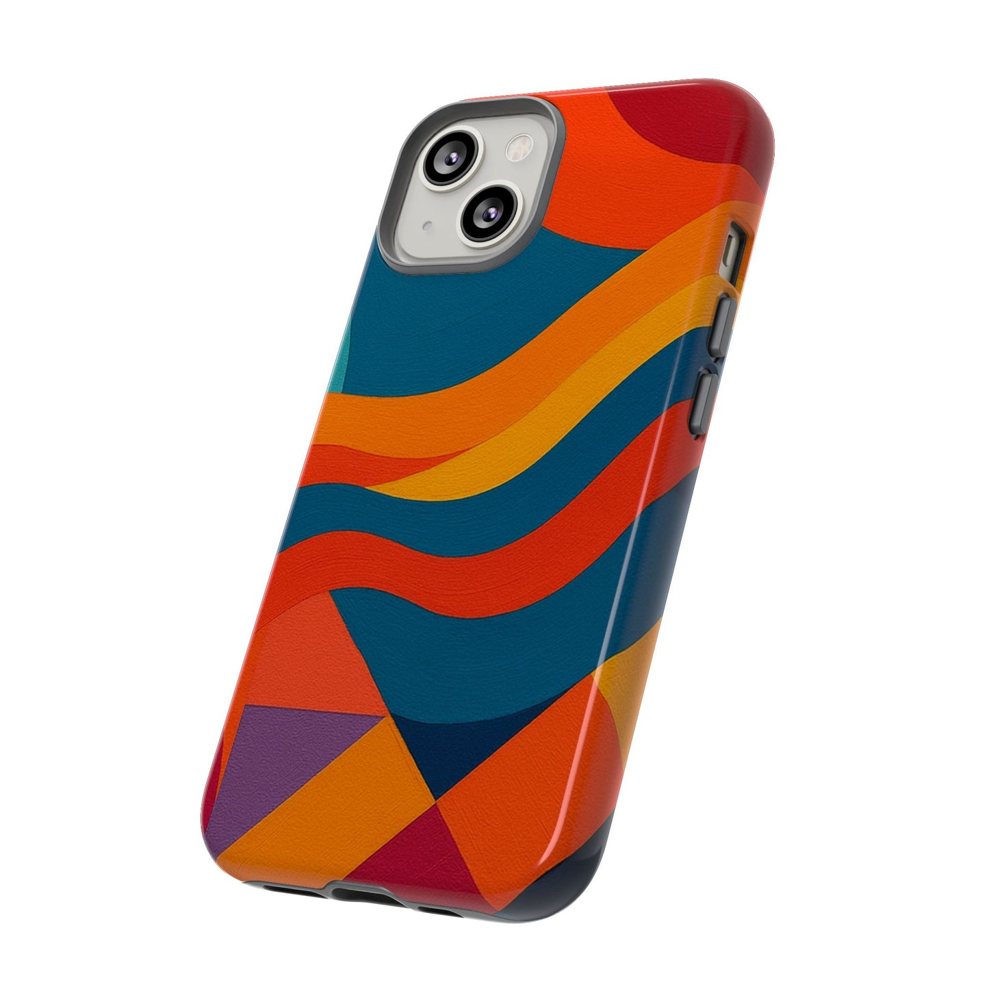 Vibrant Phone Case, Abstract Design Cover, Tough Cases for All Occasions, Stylish Gift for Tech Lovers, Modern Phone Accessories