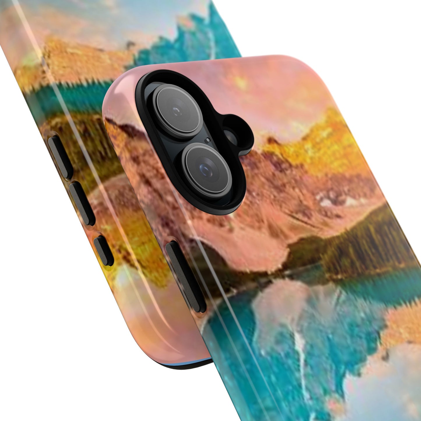 Nature-Inspired Phone Case with Mountain and Lake Design, Aesthetic Tough Cases for Outdoor Lovers, Phone Protection, Gift for Nature [...]