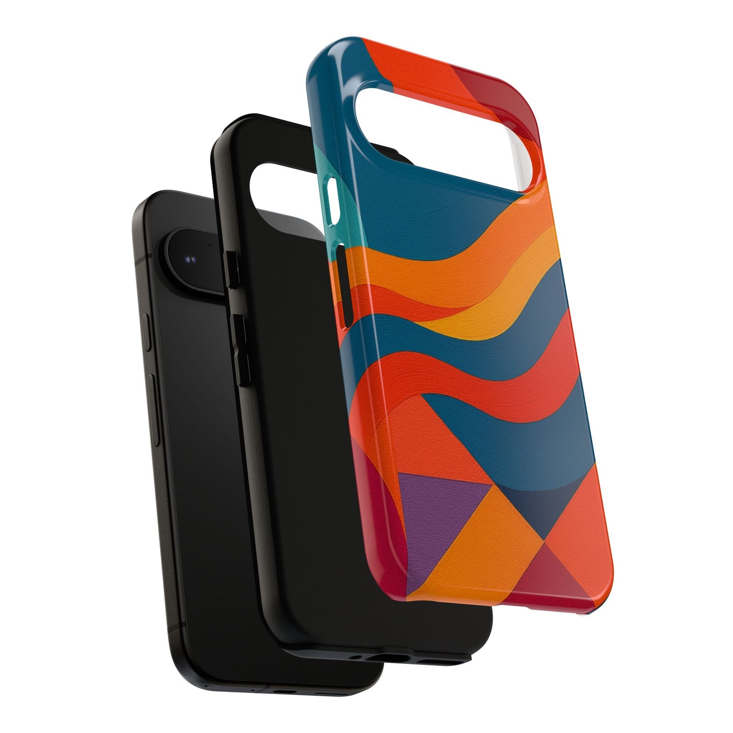 Vibrant Phone Case, Abstract Design Cover, Tough Cases for All Occasions, Stylish Gift for Tech Lovers, Modern Phone Accessories