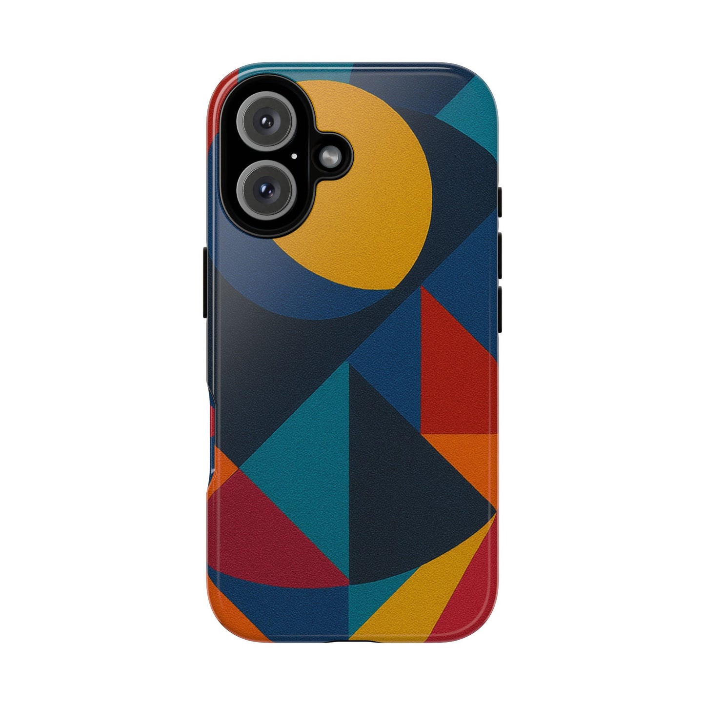 Vibrant Phone Case, Colorful Phone Cover, Geometric Design, Artistic Gift, Trendy Accessory, Vibrant Colors, Unique Design
