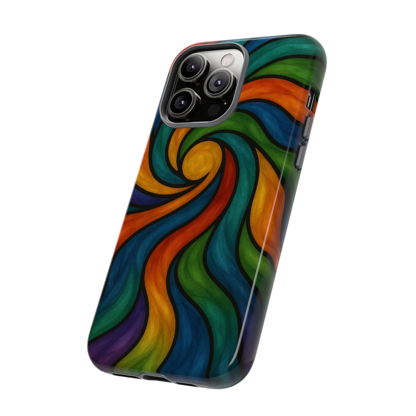 Colorful Swirl Phone Case | Tough Cases, Vibrant Design, Gift for Art Lovers, Funky Case, Unique Phone Accessories
